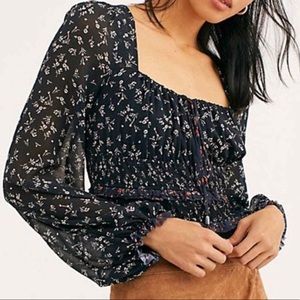 Free People Lolita Top in Black